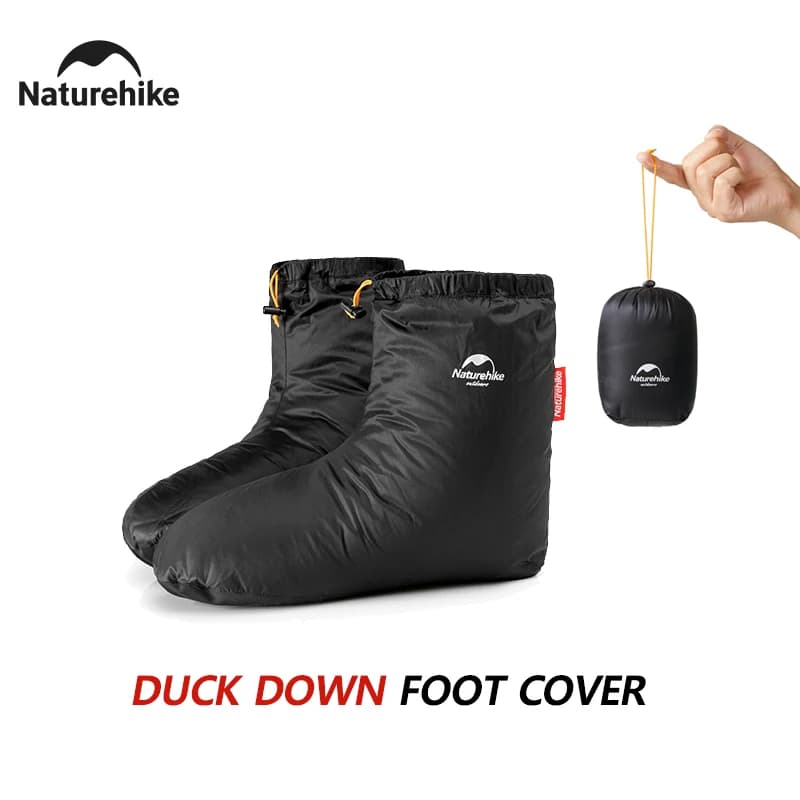 Naturehike Entendaunen-Hausschuhe Winterwarme Stiefel Wasserdichte Winddichte Thermische Fußabdeckung Ultraleichtes Schlafsack-Zubehör
