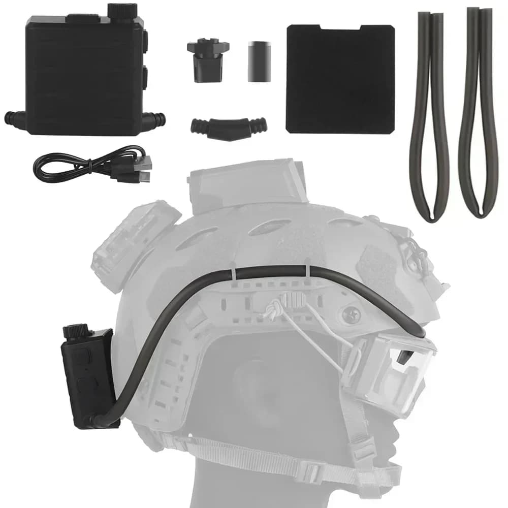 2025 NEUE-Taktische Schutzbrillen Defogger Outdoor Jagd Schießen Brille AntiFog Einheit Einstellbare Wind Geschwindigkeit Anti-beschlag Fan Kit