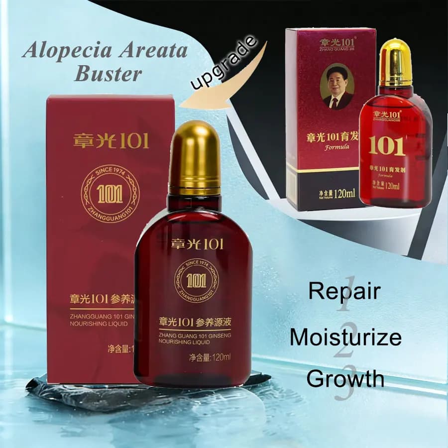 Zhang Guang 101 Ginseng Nährende Flüssigkeit TCM Formel 120 ml Anti Haarausfall Haarwachstum Nachwachsen Tonic Alopecia Areata Buster