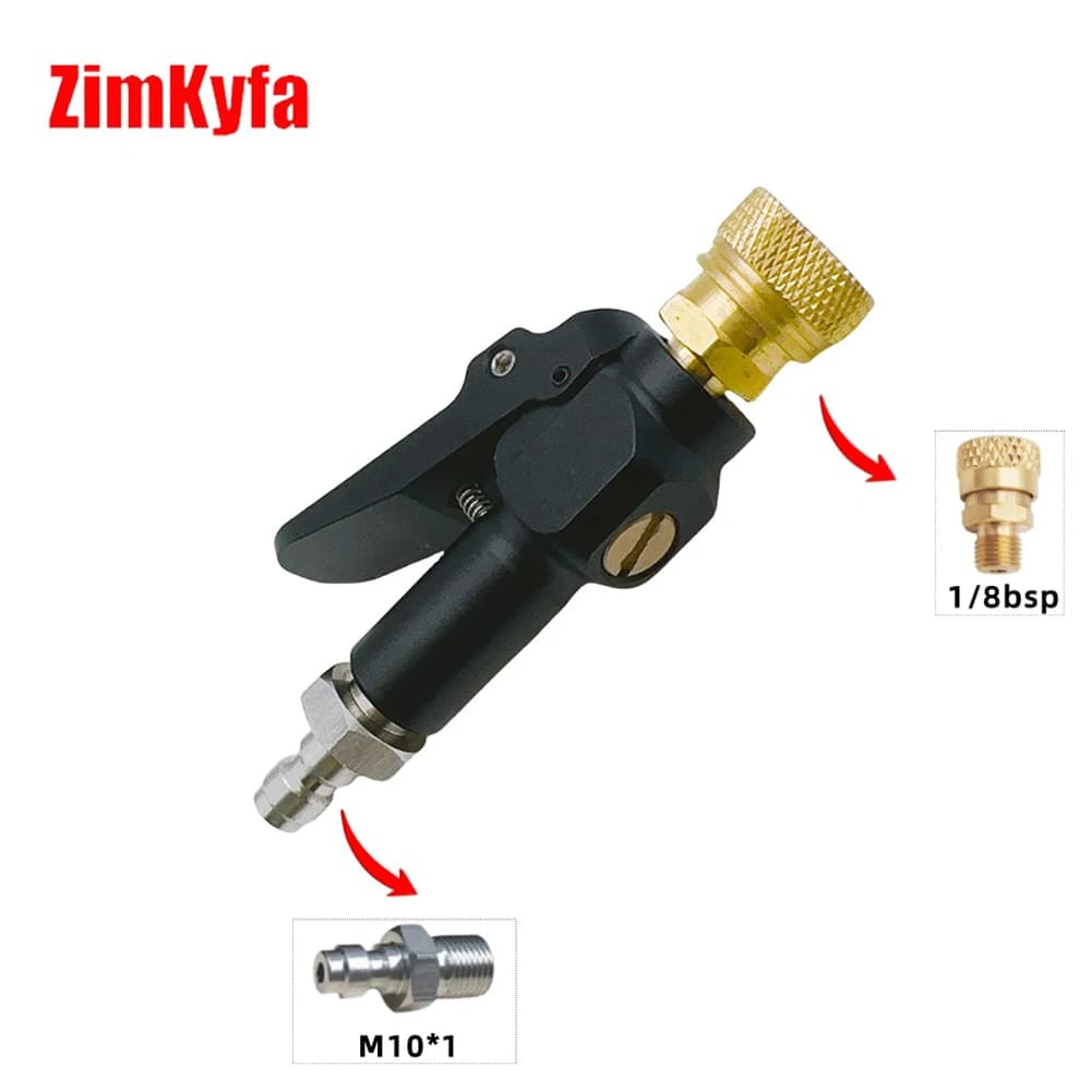 Neuer schwarzer 300-Bar-Adapter mit einfacher Schnellfüllung