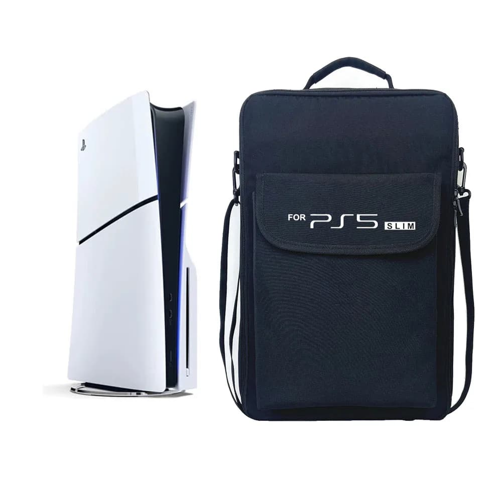 Neue PS5 Slim Tragetasche Tragbare Aufbewahrung Umhängetasche Schutzhülle Rucksack für Playstation 5 Slim Spielzubehör
