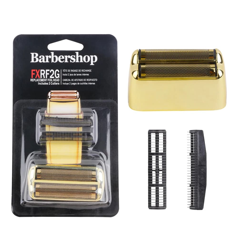 FXRF2 Professioneller Friseurrasierer, doppeltes Ersatzfolien- und Klingenset für Babyliss Akku-Folienrasierer FXFS2