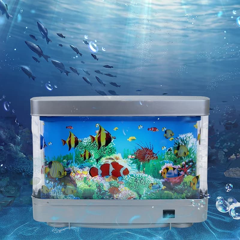 Tropisches Aquarium Lampen künstliches Aquarium Dekor virtuellen Ozean in Bewegung Nachtlicht für Kinder Halloween Weihnachts geschenk Spielzeug