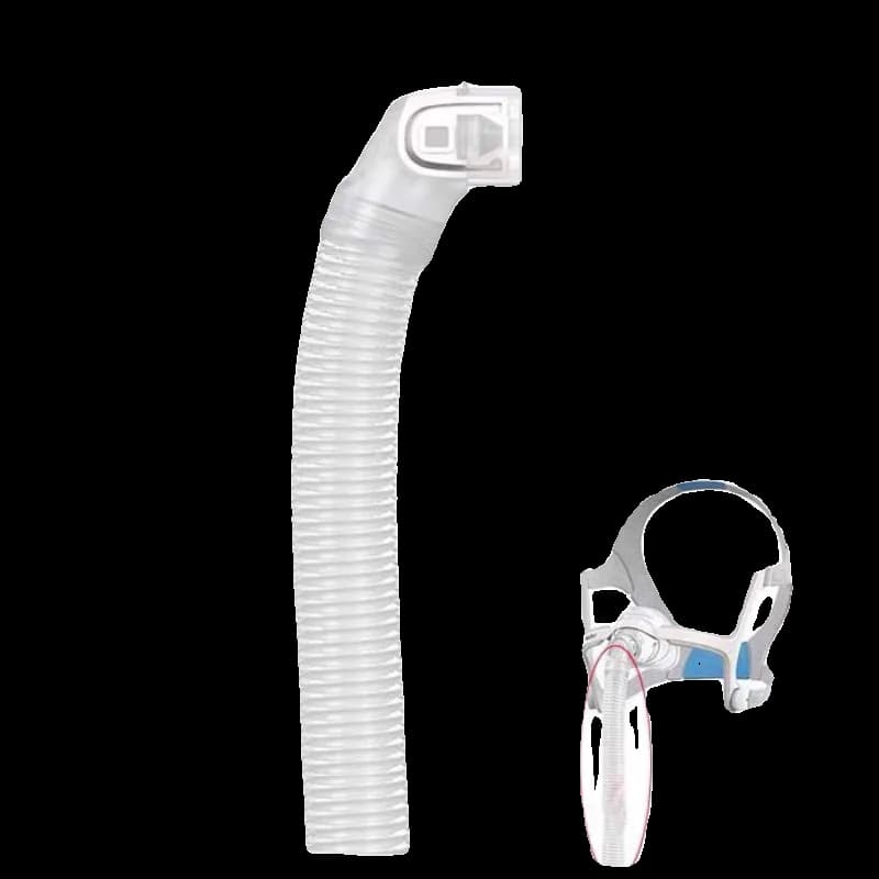 Original Kurzschlauch-Nasenmasken-Zubehör für ResMed Airfit N20 Beatmungsgerät Mund-Nasen-Schlafmaske Kurzschlauch-Zubehör