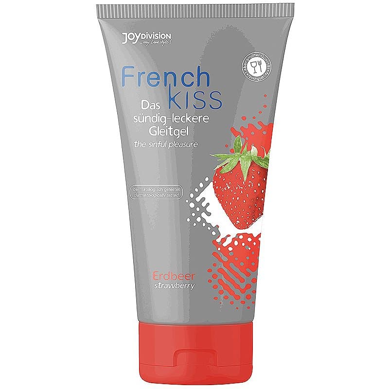 JoyDivision FrenchKiss Strawberry Gleitgel mit Geschmack Strawberry 75 ml
