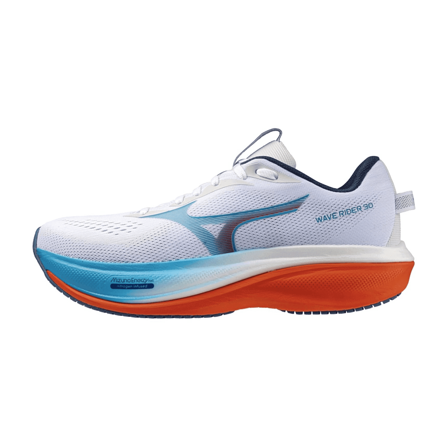 Mizuno WAVE RIDER 30(M) für Herren, weiß, Größe 44 ½ EU