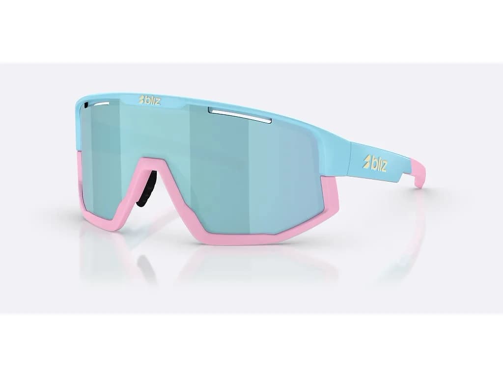 Bliz Fusion XX-Small cycling glasses matte pastel blue/smoke/ice blue multi
