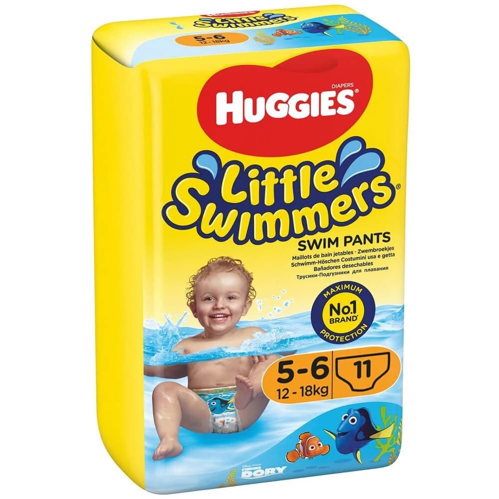 Little Swimmers Wasserdichte Badehöschen Nr. 5-6, 12-18 kg, 11 Stück, Huggies