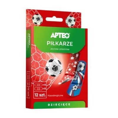 APTEO Pflaster für Kinder - Fußballer, 12 Stück