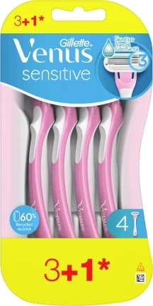 Gillette Venus Rasierapparat für empfindliche Haut, 4 Stück