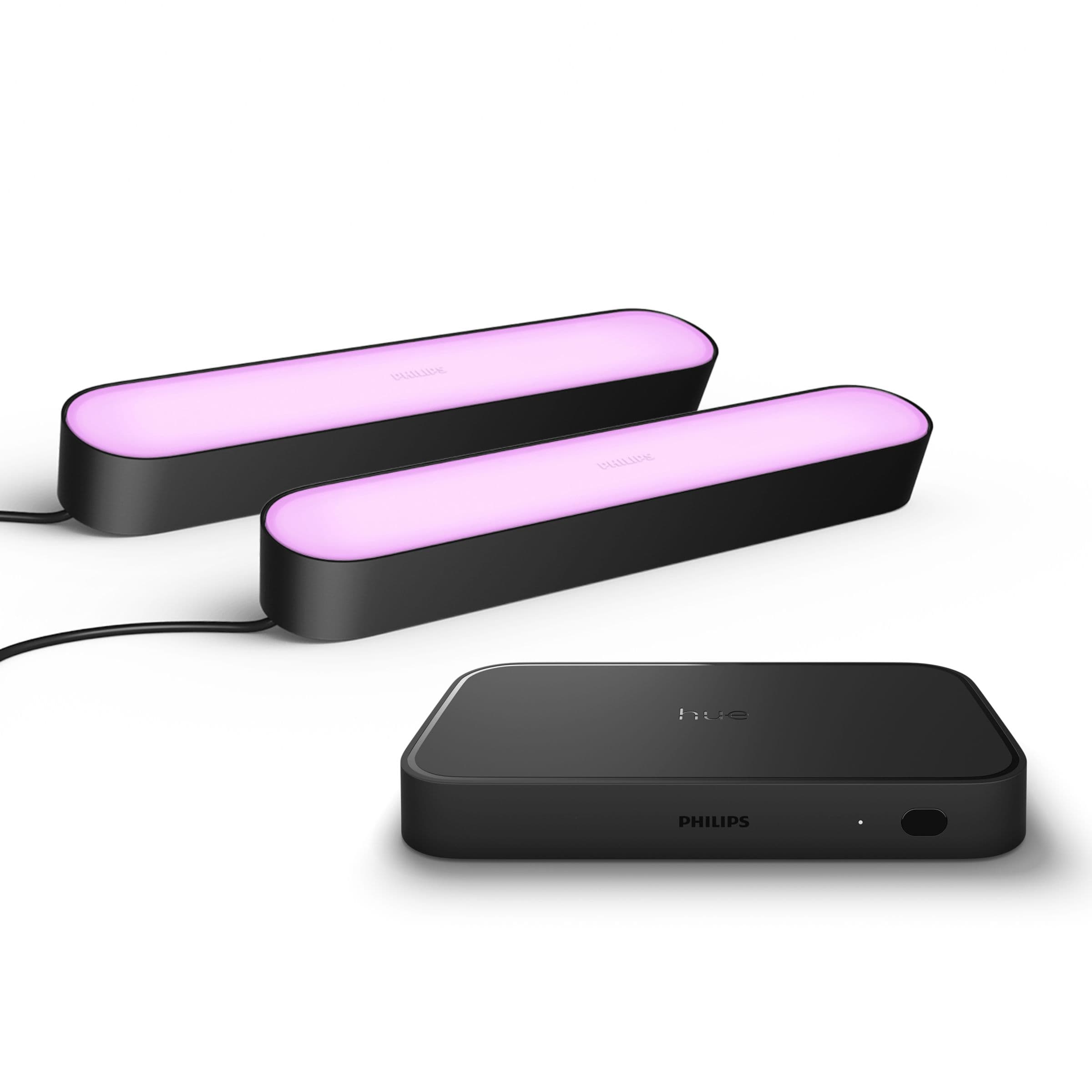 Philips Set: Hue Sync Box 8k + 2x Play Lightbar Schwarz