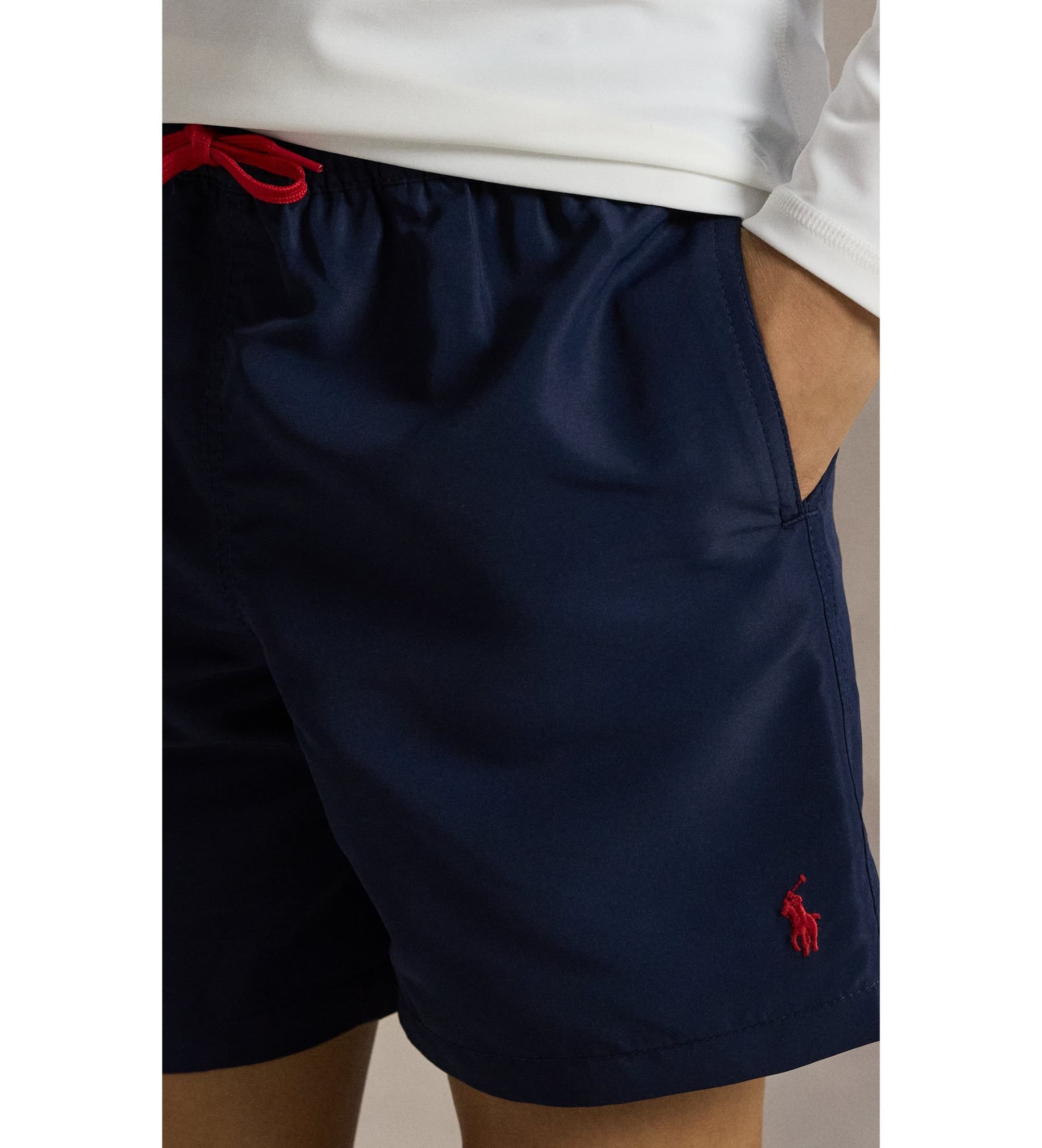 Polo Ralph Lauren für Jungen. 323957810002 Traveler Bermuda Shorts Badeanzug (6/7años= 136/138cm), Strandbekleidung, Recyceltes Polyester, K