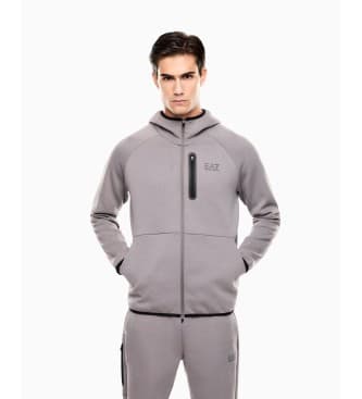 EA7 für Herren. 7M001598_AF20845 Graues Natursweatshirt Ventus (XXL), Lässig, Baumwolle, Langarm