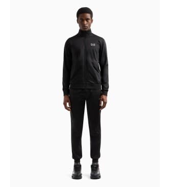 EA7 für Herren. 8NPV65_PJHCZ Trainingsanzug Core Identity schwarz (XXS), Lässig, Sportlich, Multisport, Polyester, Langarm