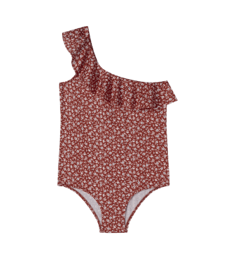 Pepe Jeans für Mädchen. PGB10411 Leichter Badeanzug aus rotem Liberty-Stretchstoff (16años= 176cm), Strandbekleidung, Polyester, Kinderbekle
