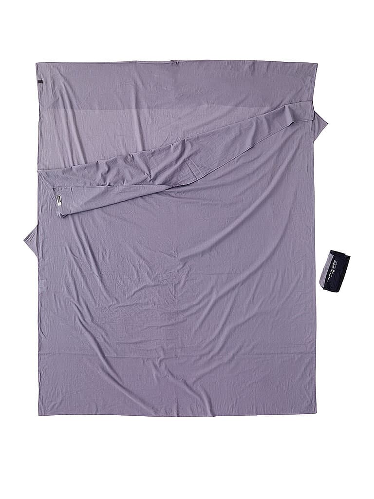 COCOON Reiseschlafsack Travelsheet Doublesize XL 20x10,5cm 550g grau