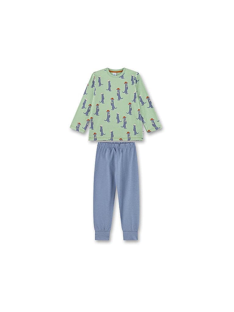 SANETTA Jungen Pyjama  hellgrün | 104