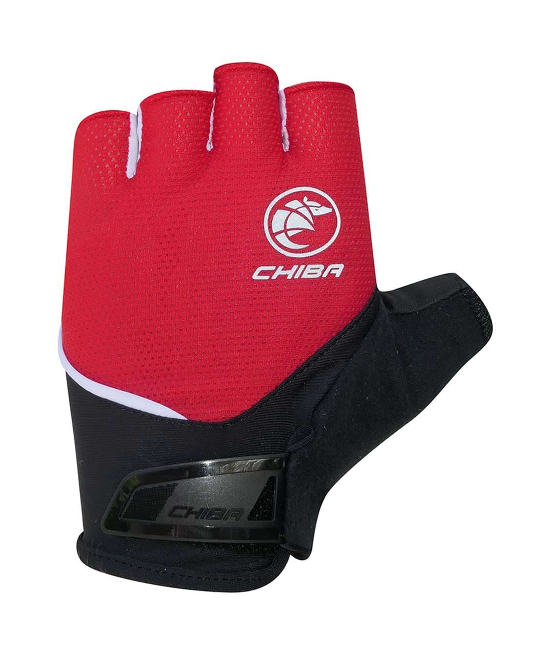 Chiba Sport Fahrrad Handschuhe kurz rot/schwarz 2026 XXL (11)
