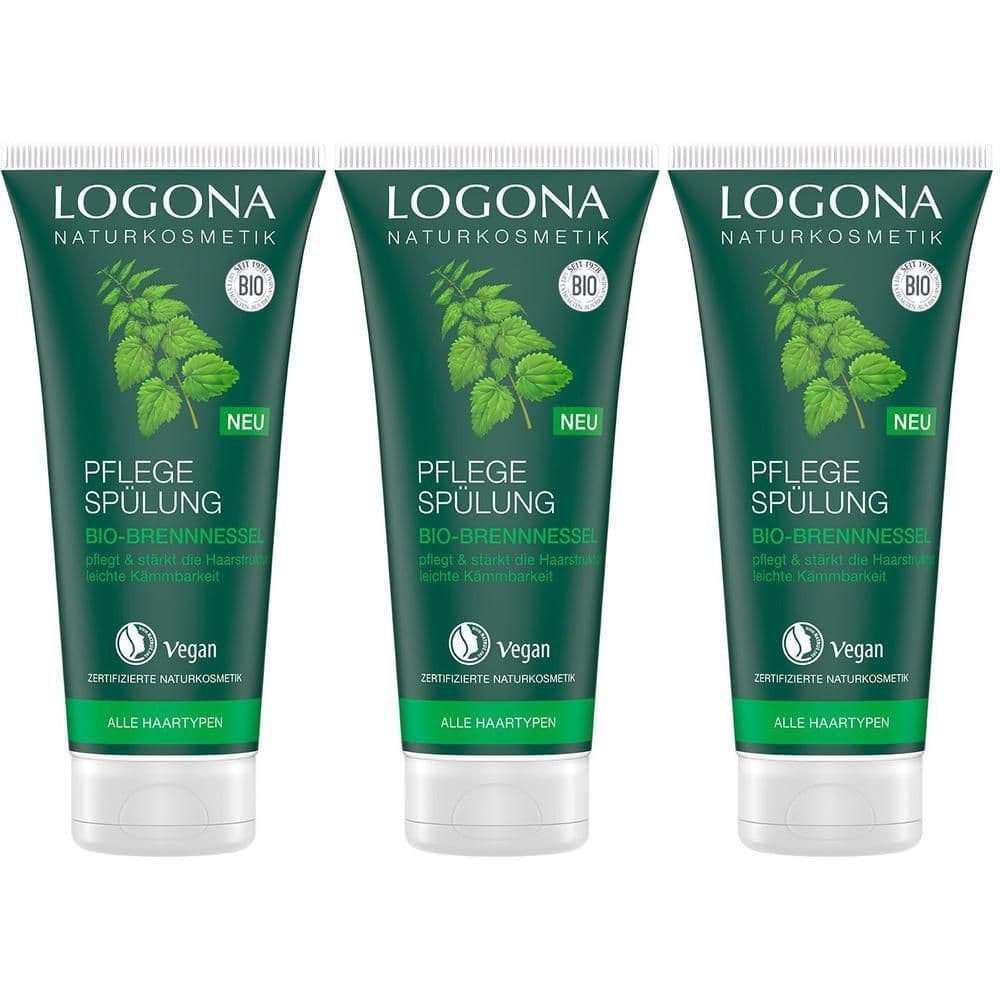 Logona Pflege Spülung Bio Brennessel Tube 3x200 ml