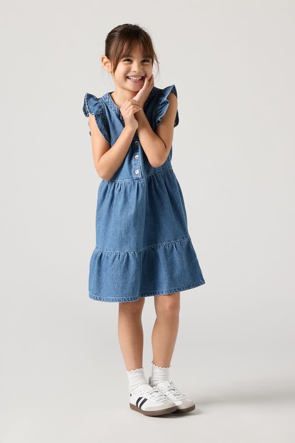 Levi's Kids Flutter Sleeve Dress - Mädchen - Blau / Dance Around