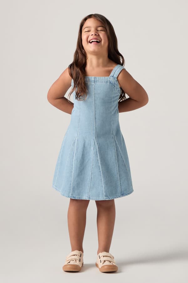Levi's Kids Godet Dress - Mädchen - Blau / Marin Babe W/O Destructio