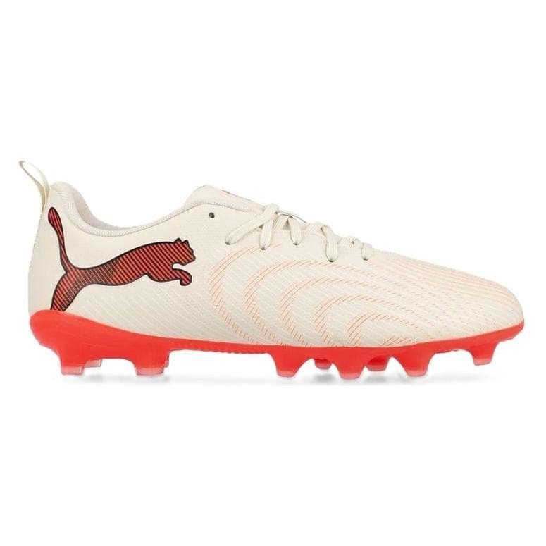 Puma, Jungen, Fussballschuhe, FUTURE 9 PLAY FG/AG Jr (36, 37.5), Rot, Weiss, Schwarz, Beige
