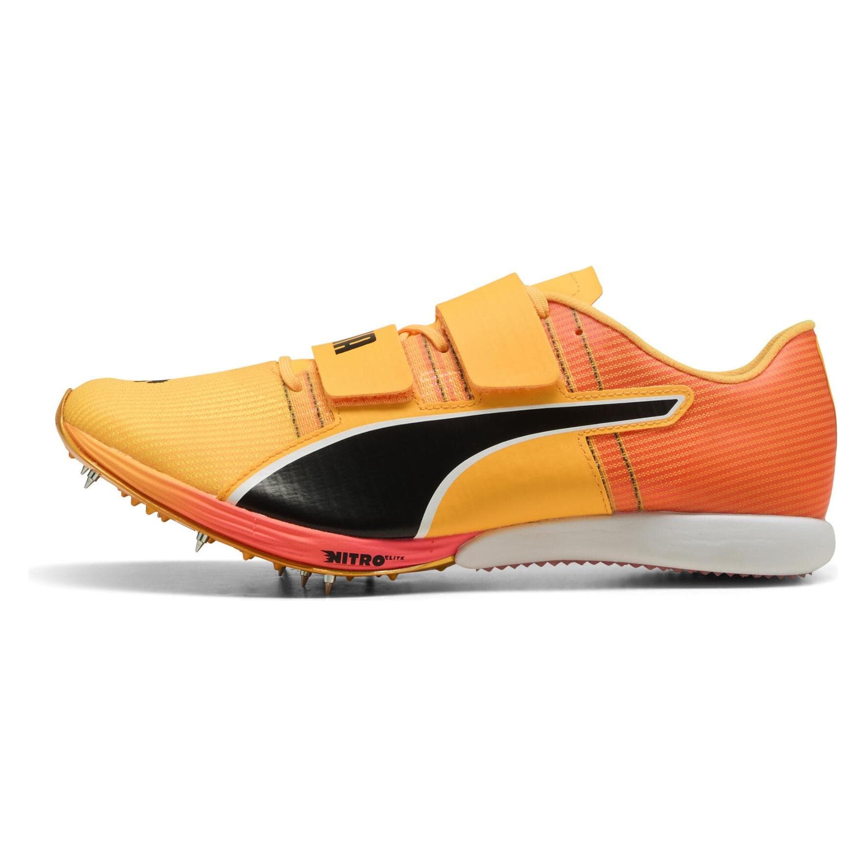 Puma, Unisex, Laufschuhe, evoSPEED Triple Jump Nitro Elite (43), Schwarz, Pink, Orange