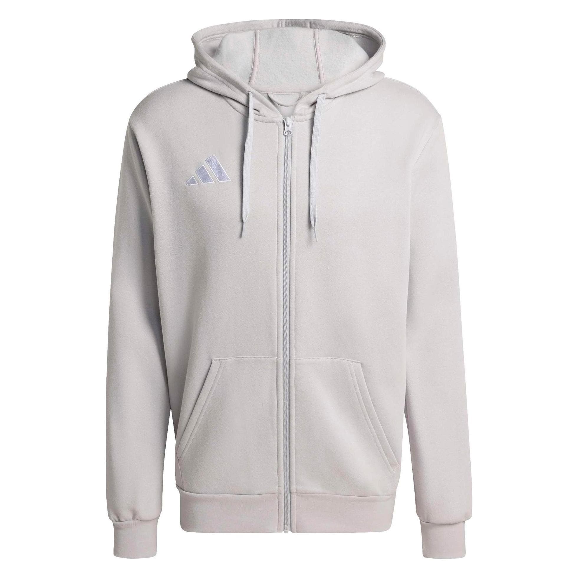 Adidas, Herren, Pullover, Entrada Hoodie, Grau, Weiss, (M)