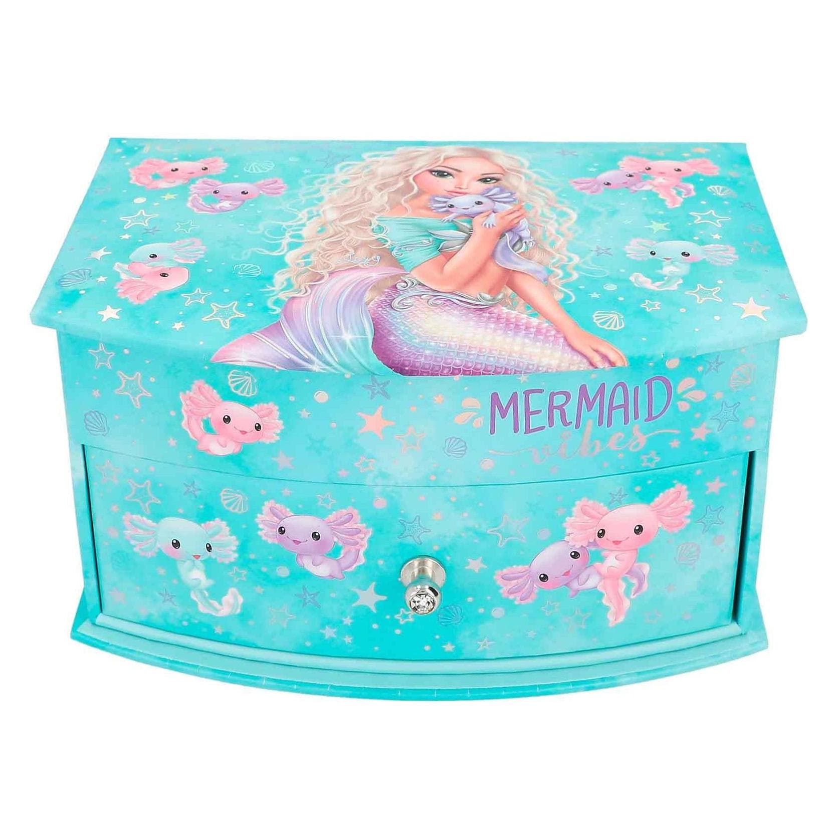 Depesche, Uhrenbox + Schmuckaufbewahrung, TOPModel - Jewellery Box MERMAID - (412440), Türkis