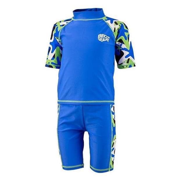 Beco, Unisex, Badeanzüge, Sealife Kinder Badeanzug Schwimmanzug Einteiler UV 50+ Shorty Gr. 80-158 (as3, Numeric, Numeric, Blau, (104)