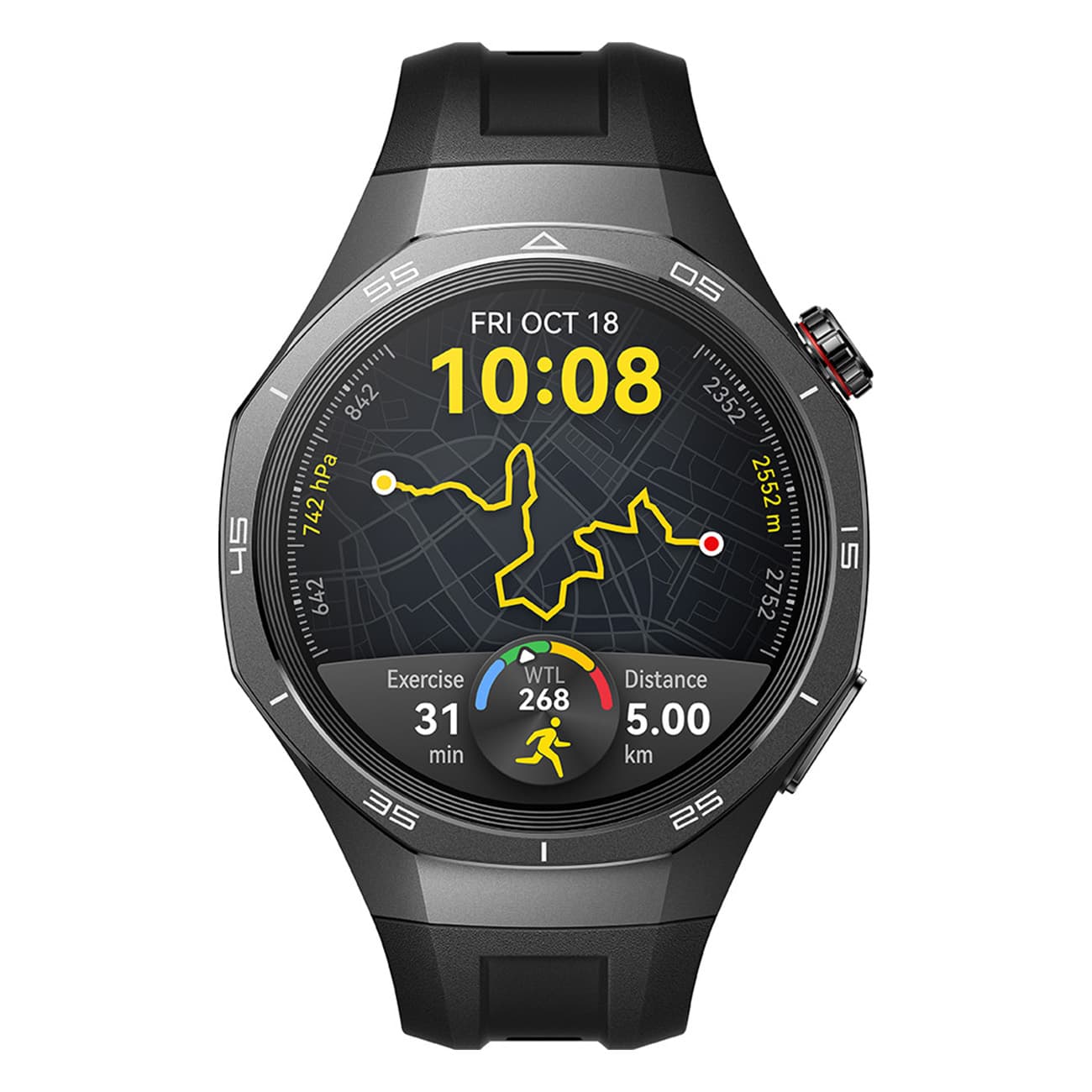 Huawei Watch GT 5 PRO 46MM schwarz | Smartwatch | 466 x 466 px, 326 ppi | AMOLED Farbdisplay | EKG | SpO2-Erkennung | Herzfrequenz- und
