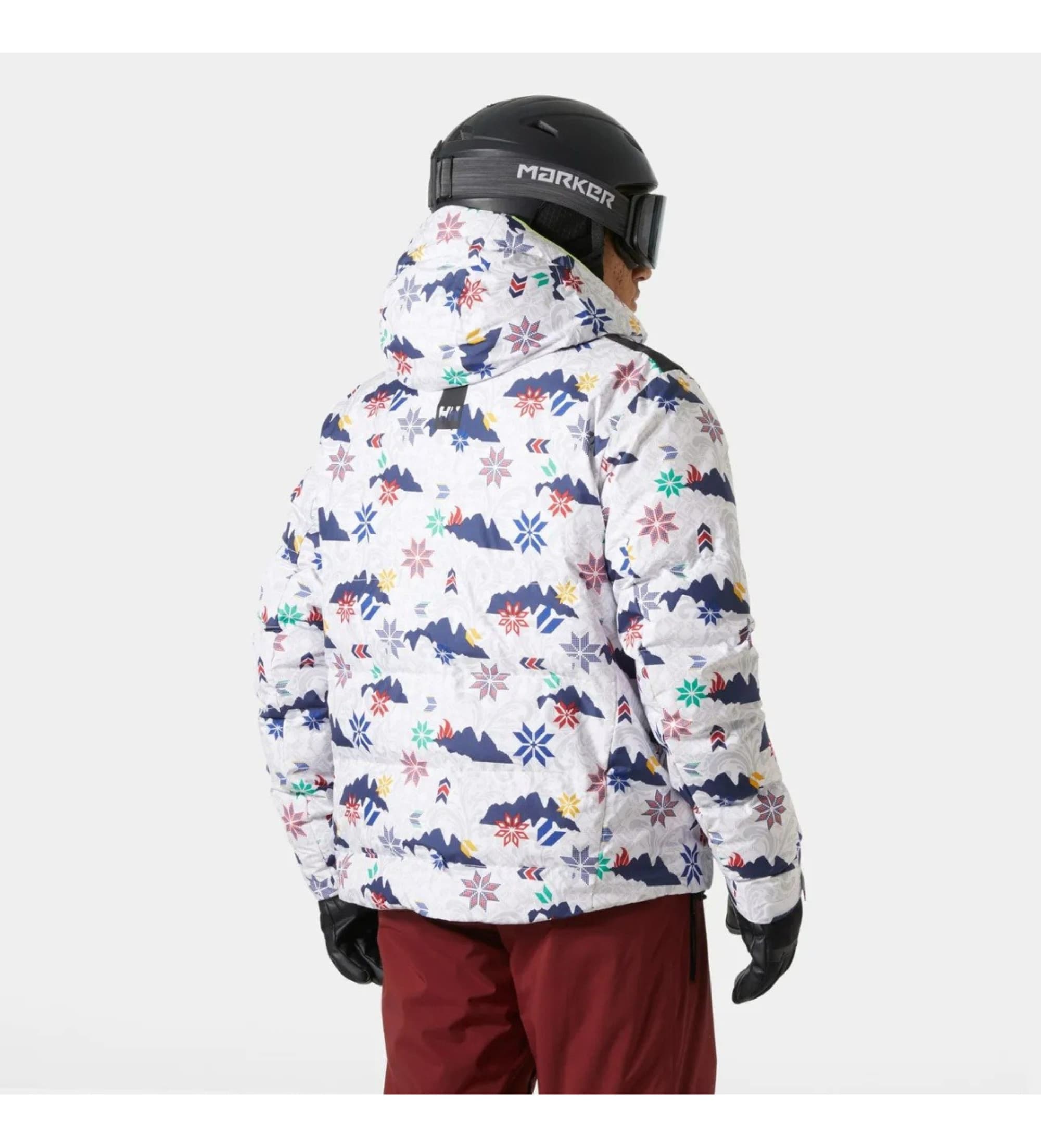Helly Hansen für Herren. 66043 Jacke Kvitfjell Race Puffy weiß (M), Lässig, Polyester