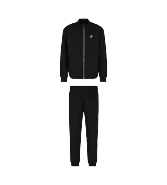 EA7 für Herren. 8NPV56_PJ4EZ Hochwertiges schwarzes Halstuch (XXL), Lässig, Sportlich, Multisport, Polyester