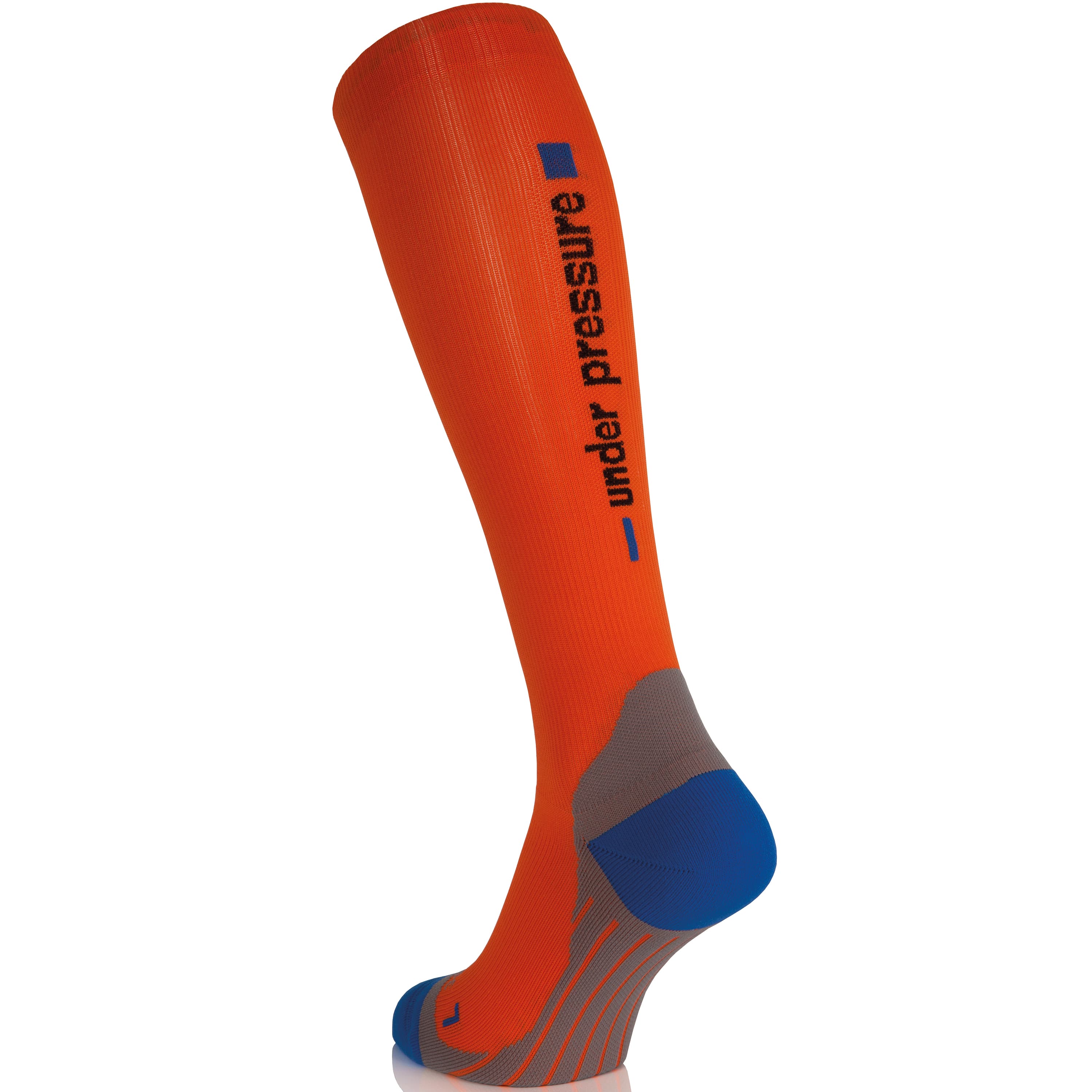 UNDER PRESSURE Competition | Sport-Kompressionsstrumpf (1 Paar) 35-38 (Wade: 28-38cm) / orange